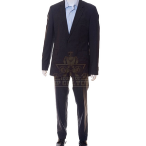 Young Man Preteen Teen Black Shimmering 2 Piece Black Formal Dressy Graduation